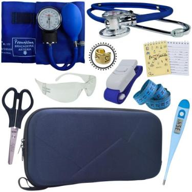 Imagem de Kit Enfermagem Com Case Premium Incoterm - Love Saude, AZUL PREMIUM