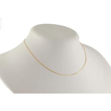 Imagem de Colar Feminino Ouro 18k Corrente Veneziana 0.8 50 Cm Cordão - JOIE JOI