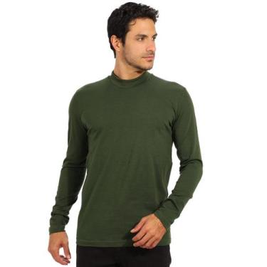 Imagem de Blusa Masculina Gola Alta Slim com Elastano Anistia Militar - Anistia 