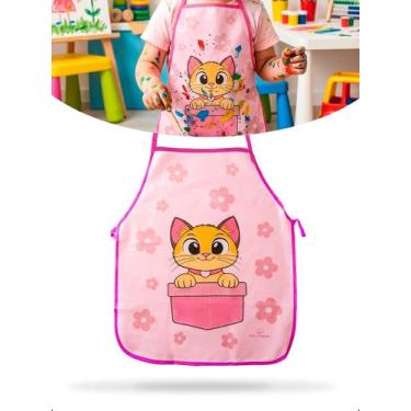 Imagem de Avental Infantil Escolar Pintura Arte Impermeável Multiuso - - Klizz, 