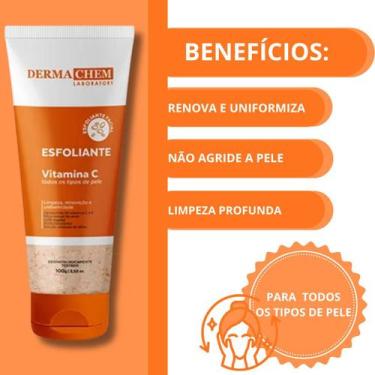 Imagem de Kit Dermachem Vitamina C Sab 100ml + Esfo 100ml + Sérum 30ml
