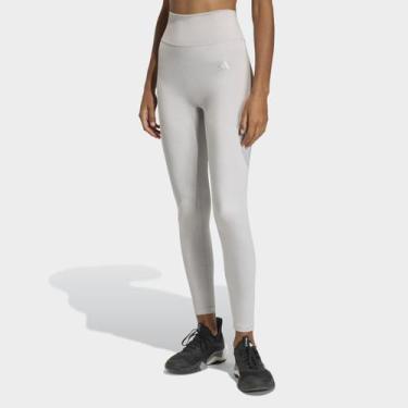 Imagem de Calça Adidas Essential Seam Feminina, Cinza, GG