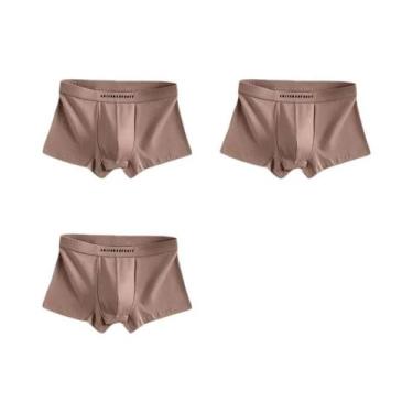 Imagem de Cuecas Boxer Esportivas Respiráveis Masculinas 3PCS, Roupa Íntima Sexy