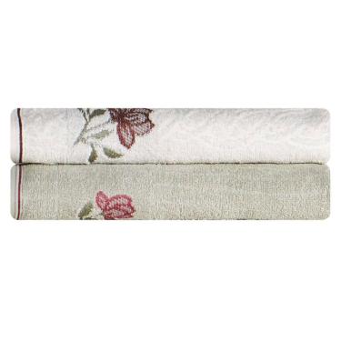 Imagem de Jogo de Toalha de Banho Encanto 100% Algodao Karsten Kit 2 Peças