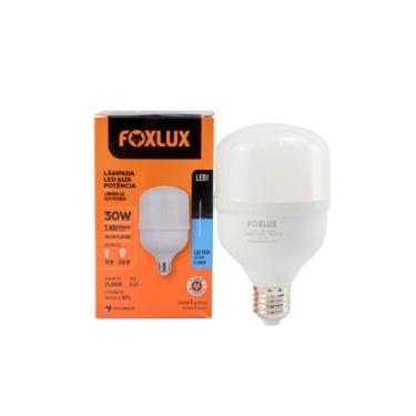 Imagem de Lâmpada Led Alta Potência Foxlux 30w 6500k Branca Fria 2400lm E-27 Bivolt