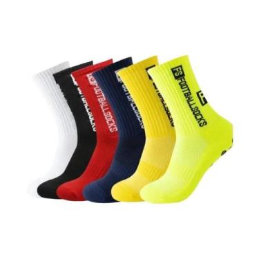 Imagem de Meias Masculinas Antiderrapantes Para Futebol, Rugby, 6 Pares, Com Ven