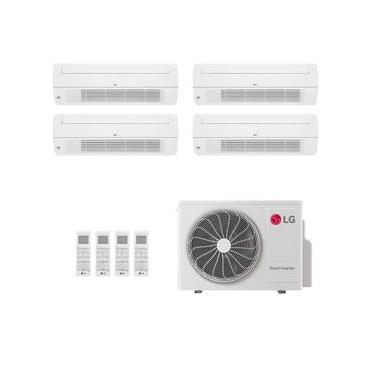 Imagem de Ar-Condicionado Multi Split Inverter LG 30.000 (3x Evap Cassete 1 Via 7.000 + 1x Evap Cassete 1 Via 18.000) Só Frio 220V