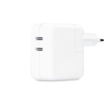 Imagem de Adaptador de Energia USB-C de 35W com Duas Portas Branco - Branco - Unissex - Único-Unissex