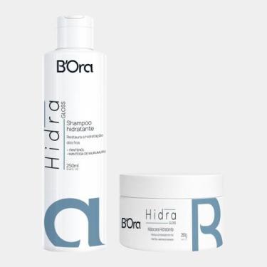 Imagem de Kit Shampoo 250ml Máscara 280g Hidra Gloss Hidratação Profunda BOra - 