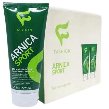 Imagem de Gel Massageador Fashion Arnica Sport Bisnaga 200ml Kit 12 Unidades - F