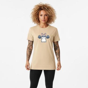 Imagem de Camiseta Feminina Algodão Premium COELHO Treino-Feminino