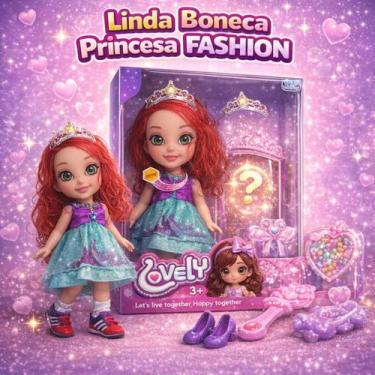 Imagem de Boneca Princesa Fashion Infantil Pronta Entrega - Rick Imports
