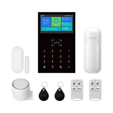 Imagem de Sistema De Alarme Antifurto Wifi GSM De 4.3 Polegadas Para Casa Com Co