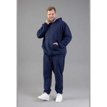 Imagem de Calça em Moletom Adulto Masculino Just Basic, Azul, G