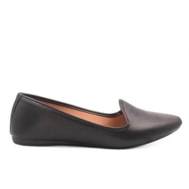 Imagem de Sapato Mocassim Zatta Liso Ariadna Preto Preto 34-Feminino