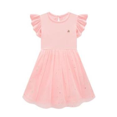 Imagem de Vestido Bebê Menina Em Tule Iris Rosa Somnii-Feminino