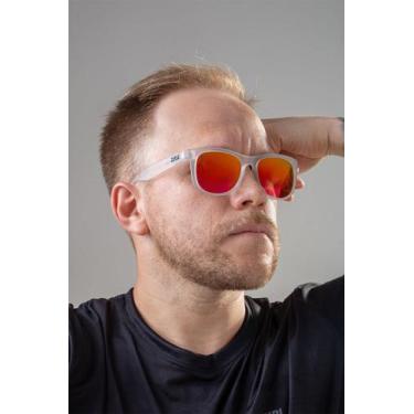 Imagem de Óculos HUPI Hype Cristal Lente Vermelho Espelhado, Cristal, Vermelho, 