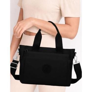 Imagem de Bolsa Sacola Feminina Grande Trabalho Estilosa Com Zíper-Feminino