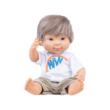Imagem de Boneca Menino Bebê Coleçao Down Loiro Cotiplas Brinquedo, Colorido