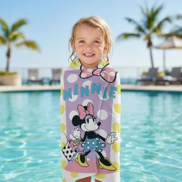 Imagem de Toalha Felpuda Estampada Minnie 1,20m X 60cm - Lepper, Lilás