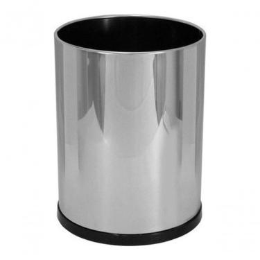 Imagem de Cesto de Lixo Home Ou Office 13,5L Aço Inox sem Tampa para Ambiente Residencial e Escri...
