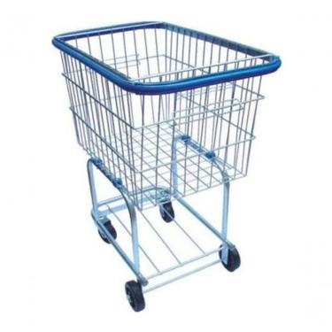 Imagem de Carrinho de Compras para Condominio 140l para Transporte de Volumes em Aço Carbono Galvanizado Prata Higipack