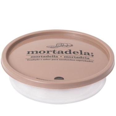 Imagem de Pote para mortadela 750ml bege Plasutil ref.8341