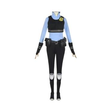 Imagem de Fantasia De Coelha Judy De Zootopia Com Tiara, Vestido Para Festa De H