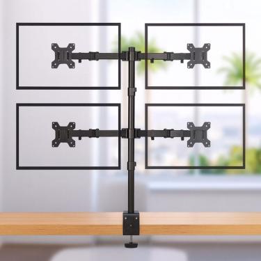 Imagem de Suporte para Monitores Suporte 4 Monitores Articulado Mesa Estúdio Gamer Ajustável com...
