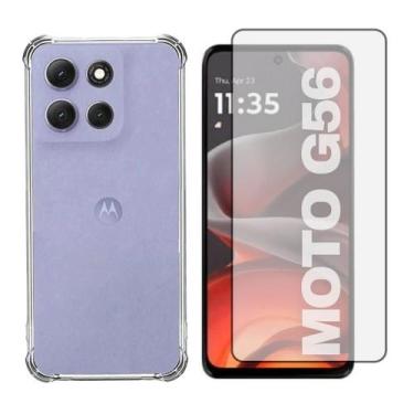 Imagem de Capinha Anti Shock + Película Vidro Compatível Para Moto G56 - Generic