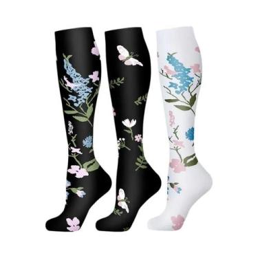 Imagem de Meias De Compressão Masculinas 3/6 Pares Para Esportes Ao Ar Livre, Ci