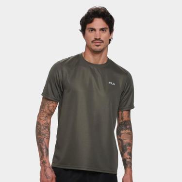 Imagem de Camiseta Fila Sports Light Masculina, Verde militar, P