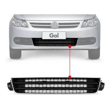Imagem de Grade Para-choque Central Vw Gol Saveiro Voyage G5 2009 2010 2011 2012