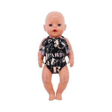 Imagem de Roupa De Ginástica Justa Ao Corpo Estilo Maiô Kawaii Para Bonecas Amer
