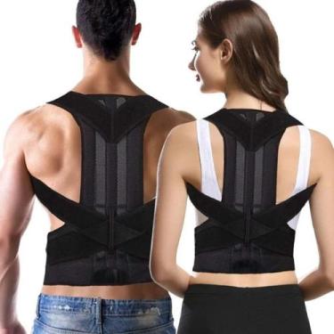 Imagem de Colete Corretor de Postura Unissex Cinta Ortopédico Coluna Lombar e Cl