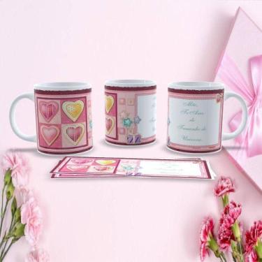 Imagem de Caneca de Porcelana 325ML Mães Estampa 52 Dia das Mães Apta Micro-onda