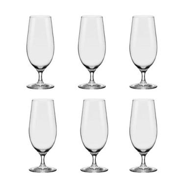 Imagem de Jogo de 6 Taças de Cristal p/ Cerveja 460ml Beer Glass - Oxford