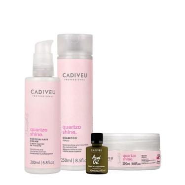 Imagem de Kit Cadiveu Professional Essentials Quartzo Shine Shampoo Máscara Pré-