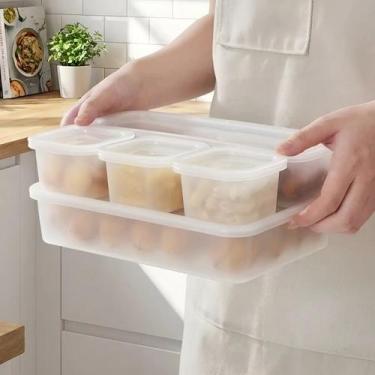Imagem de Conjunto de Potes Herméticos de Plástico Kit com 5 - Top Chef