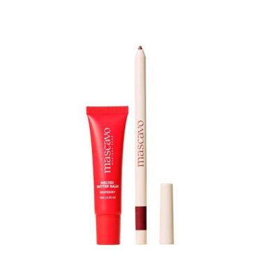 Imagem de Kit Mascavo Lip Balm Raspberry 10G+Lapiseira Labial Mauve 0,3G