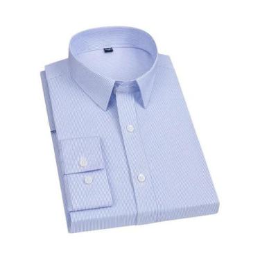 Imagem de Camisa Social Masculina Extra Grande 7XL De Fibra De Bambu, Não Amassa