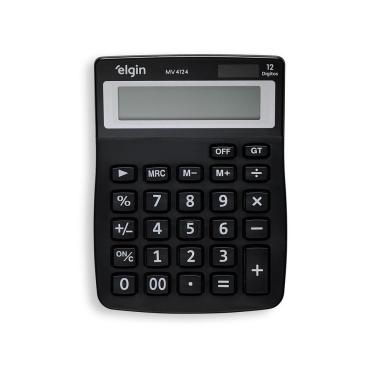 Imagem de Calculadora De Mesa Mv4124 - 12 Dígitos Função Correção Preta