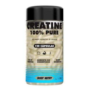 Imagem de Creatina Pura Body Nutry, Pote 120 Cápsulas, Monohidratada e Micronizada com rápida abs...