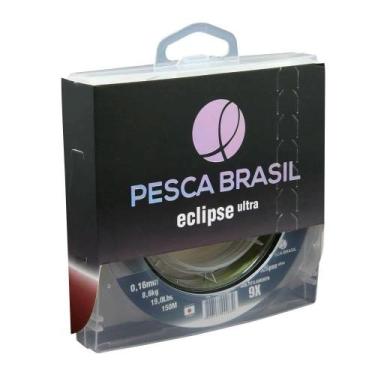 Imagem de Linha Multifilamento Eclipse Ultra 9 Fios Verde Musgo 150m - Pesca Bra