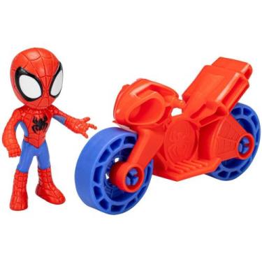 Imagem de Boneco Homem-Aranha Spidey 6cm com Moto - Hasbro