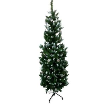 Imagem de Arvore bela flor slim nevada 1,80m 30457 500 g, VERDE-BRANCO-VERDE, UN
