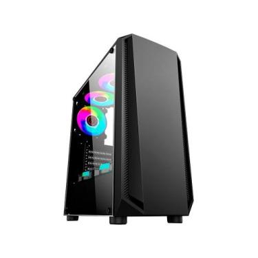 Imagem de Gabinete gamer micro atx/ atx/ itx sem fonte pantera i cg-10rk preto k