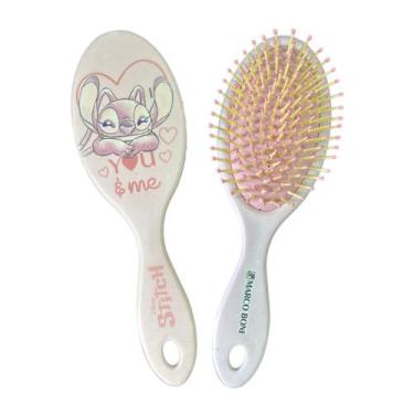 Imagem de Escova Cabelo Oval Disney Stitch Angel You And Me Marco Boni, Rosa