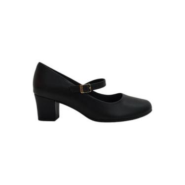 Imagem de Sapato Feminino Scarpin Boneca Salto Médio Piccadilly 110163, Preto, 3