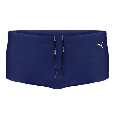 Imagem de Sunga Puma Clássica Lateral Larga - Azul Marinho, Azul escuro, P